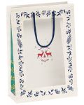Подаръчна торбичка Giftpack Bonnes Fêtes - Еленчета, 29 cm - 1t