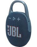 Портативна колонка JBL - Clip 5, синя - 8t