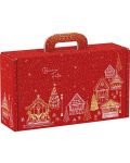 Подаръчна кутия Giftpack Bonnes Fêtes - Червена, 33 cm - 1t