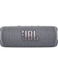 Портативна колонка JBL - Flip 6, водоустойчива, сива - 2t