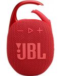 Портативна колонка JBL - Clip 5, червена - 2t