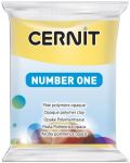 Полимерна глина Cernit №1 - Жълта, 56 g - 1t