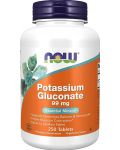 Potassium Gluconate, 99 mg, 250 таблетки, Now - 1t