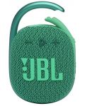 Портативна колонка JBL - Clip 4 Eco, зелена - 1t
