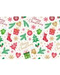 Подаръчна хартия Susy Card - Коледна с играчки, 70 x 200 cm - 1t