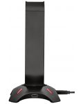 Стойка за слушалки Trust - GXT 265 Cintar, RGB, черна - 2t