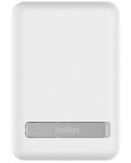 Портативна батерия Belkin - BoostCharge MagSafe, 5000 mAh, бяла - 6t