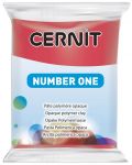 Полимерна глина Cernit №1 - Коледно червена, 56 g - 1t