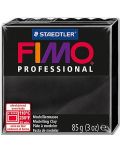 Полимерна глина Staedtler Fimo Professional - Черен, 85g, - 1t