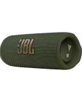 Портативна колонка JBL - Flip 6, водоустойчива, зелена - 1t