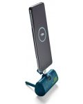 Портативна батерия Cellularline - Plugger, 5000 mAh, синя - 3t