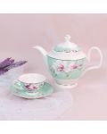 Порцеланов комплект за чай Morello - Tiffany Blue Magnolia, 16 части - 2t