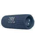 Портативна колонка JBL - Flip 6, водоустойчива, синя - 1t