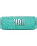 Портативна колонка JBL - Flip 6, водоустойчива, teal - 2t