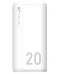 Портативна батерия Silicon Power - GS15, 20000 mAh, бяла - 1t