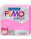 Полимерна глина Staedtler - Fimo Effect, 57 g, розова - 1t