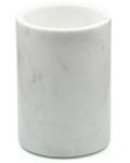 Поставка за четки за зъби Wenko - Onyx, 7 х 12.5 cm, бял мрамор - 1t