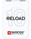 Портативна батерия Skross - Reload 10, 10000 mAh, бяла - 1t