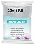 Полимерна глина Cernit Translucent - Сребриста с брокат, 56 g - 1t
