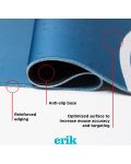 Подложка за мишка Erik - Real Madrid, XL, мека, синя/бяла - 4t