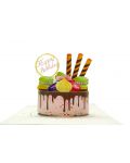 Поздравителна картичка Kiriori Pop-up - Торта с макарони - 3t