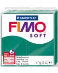 Полимерна глина Staedtler Fimo Soft - 57 g, смарагдово зелено - 1t