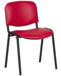Посетителски стол Carmen - 1131 Lux, червен - 2t