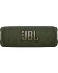 Портативна колонка JBL - Flip 6, водоустойчива, зелена - 2t