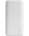 Портативна батерия ttec - PowerSlim Duo, 10000 mAh, бяла - 1t