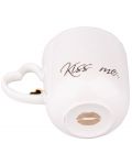 Порцеланова чаша ADS - Kiss me, 400 ml, бяла - 3t