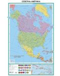 Политическа стенна карта на Северна Америка (1:7 000 000) - 1t