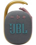 Портативна колонка JBL - Clip 4, сива - 1t