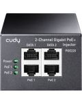 PoE инжектор Cudy - POE220, Gigabit, 2x30W, черен - 3t