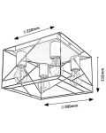 Полилей Rabalux - Boire 71024, IP20, E27, 4 x 40W, 230V, черен - 7t