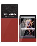 Протектори за карти Ultra Pro - PRO-Gloss Small Size, Red (60 бр.) - 2t