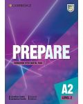 Prepare! Level 2 Workbook with Digital Pack (2nd edition) / Английски език - ниво 2: Учебна тетрадка с код - 1t
