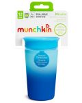 Преходна чаша Munchkin - Miracle 360° Colour Change, 255 ml, синя - 6t