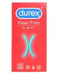 Feel Thin Slim Fit Презервативи, 10 броя, Durex - 1t