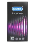 Intense Оребрени презервативи, 10 броя, Durex - 1t