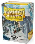 Протектори за карти Dragon Shield Classic Sleeves - Silver (100 бр.) - 1t