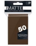  Протектори за карти Ultra Pro - PRO-Matte Standard Size, Brown (50 бр.) - 1t