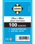 Протектори за карти Kaissa Sleeves 59 x 86 mm (Small Card Game) - 100 бр. - 1t