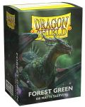Протектори за карти Dragon Shield - Matte Sleeves Standard Size, Forest Green (100 бр.) - 1t