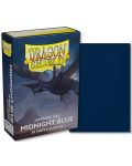 Протектори за карти Dragon Shield - Matte Sleeves Small Size, Midnight Blue (60 бр.) - 2t