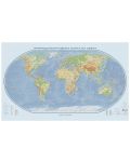 Природогеографска стенна карта на света (1:20 000 000, 107/180 см) - 1t