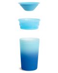 Преходна чаша Munchkin - Miracle 360° Colour Change, 255 ml, синя - 5t