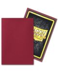 Протектори за карти Dragon Shield - Matte Sleeves Small Size, Blood Red (60 бр.) - 3t