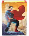 Протектори за карти Dragon Shield - Brushed Art Sleeves Standard Size, Superman 2 (100 бр.) - 1t