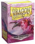 Протектори за карти Dragon Shield Sleeves - Matte Pink Diamond (100 бр.) - 1t