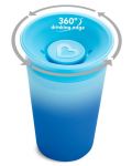 Преходна чаша Munchkin - Miracle 360° Colour Change, 255 ml, синя - 4t